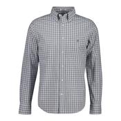 Gant Regular Fit Poplin Check Shirt - Faded Taupe