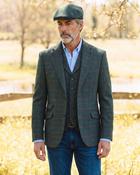 Wellington London Tweed Jacket - Royal Green
