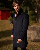Wellington Paul Overcoat - Navy
