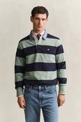 Gant Regular Fit Chambray Stripe Heavy Rugger - Surplus Mint