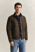 Gant Classic Quilted Jacket - Black Brown