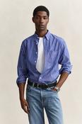 Gant Regular Fit Classic Poplin Stripe Shirt - College Blue