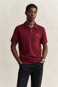 Gant Regular Fit Shield S/S Pique Polo - Deep Grape Wine