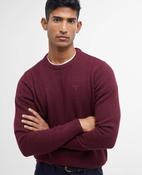 Barbour Tisbury Crew Neck Jumper-Ruby