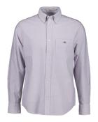 Gant Regular Fit Classic Oxford Stripe Shirt - Pansy Purple