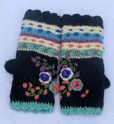 100% Lamb Wool Hand Knitted Fingerless Mittens/Hand Warmers 021 - Cosy Life Ireland