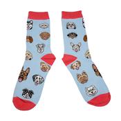 Dog Lovers (heads) Cotton Socks - Cosy Life Ireland