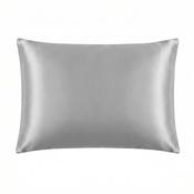 Mulberry Silk Pillowcase with Hidden Zipper Standard Size Silver - Cosy Life Ireland