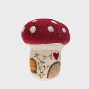 Handmade Wool Felt Large Mushroom Decoration Ornament