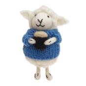 Handmade Wool Felt Ornament Seamus the Beer Sheep