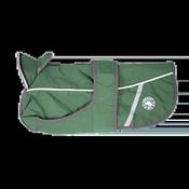 Green Waterproof Dog Coat With Harness Opening - 70cm