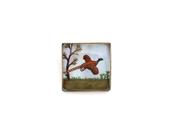 Antique Essex crystal pheasant hunting brooch in gold image