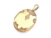 Victorian 15kt yellow gold oval locket with polished banner image
