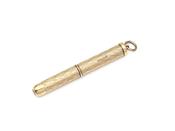 Antique 9kt Yellow Gold Twist Cigar Piercer Pendant image
