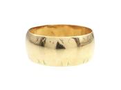 1966 vintage 8mm wedding band in 18kt yellow gold image