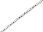 Graduating diamond line bracelet in 18kt white gold image