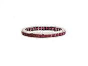 Art Deco ruby channel set full eternity ring image