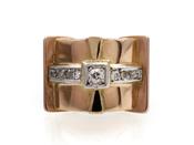 1940s diamond set cocktail ring in 18kt gold image