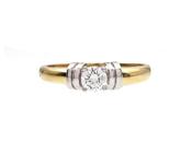 0.27ct round brilliant cut diamond engagement ring image
