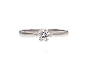 0.26ct round brilliant cut diamond engagement ring image