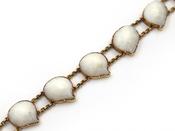 Victorian white shell bracelet in 15kt yellow gold image
