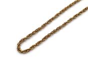 Retro 9kt yellow gold fancy rope link chain image