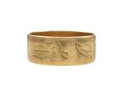 1972 etched wedding ring in 18kt yellow gold image