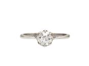Vintage Diamond Solitaire Engagement Ring in Platinum image