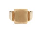 Vintage Chunky Rectangular Signet Ring in 18kt Yellow Gold image
