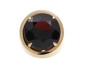 1970s Garnet Dress Ring in 9kt Yellow Gold image