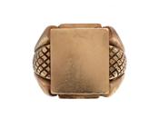 Vintage 18kt Yellow Gold Rectangular Plaque Signet Ring image