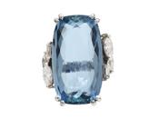 Vintage H. Stern Aquamarine &amp; Diamond Cocktail Ring image