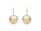 Medium: Courtville 12mm Euroball Earrings In 18kt Yellow Gold image