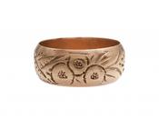 1910 Engraved 7.70mm 9kt Rose Gold Ring image