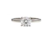 Cartier 0.91ct round brilliant solitaire platinum engagement ring image