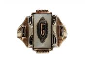 1961 Class Ring Set with Mother of Pearl in 10kt Yellow Gold image