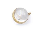 Victorian rock crystal orb 'pool of light' locket pendant image