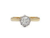 1960s diamond solitaire engagement ring in 18kt gold image