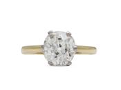 Edwardian 1.65ct cushion Old Mine cut solitaire engagement ring image