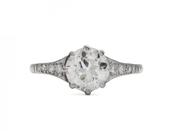 Edwardian 1.00ct diamond solitaire engagement ring image