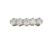 Vintage five stone diamond ring in 18kt yellow gold