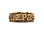 Victorian carved 'MIZPAH' ring in 18kt yellow gold image