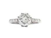 1950s 1.37ct diamond solitaire engagement ring in platinum image
