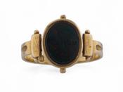 1797 Bloodstone Oval 'Boelyn' Signet Ring in 18kt Yellow Gold image