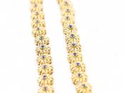 Retro Sapphire Set Necklace In 18kt Yellow Gold by Tiffany &amp; Co.