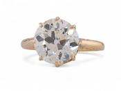 Victorian Old European Cut Diamond Solitaire Ring image
