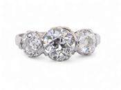 Diamond Three Stone Ring image