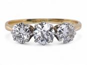Diamond Three-Stone Ring image