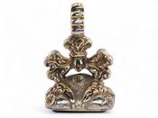 Antique Gilded Fob set with Amethyst