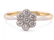 Edwardian Diamond Cluster Ring image